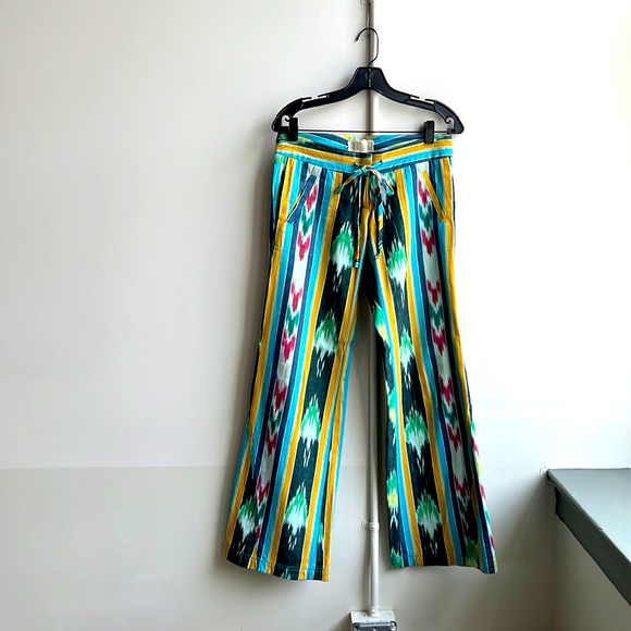 Georgie Ikat low rider flare leg pant size 0 - Picture 1 of 7